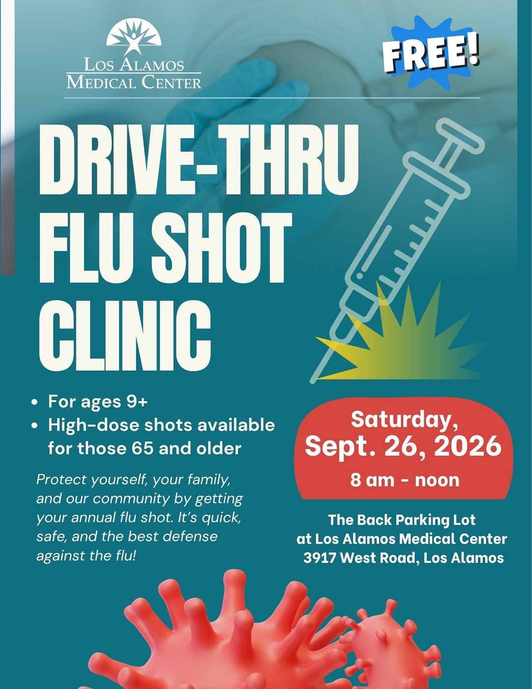 Los Alamos Medical Center Hosting Free Drive-Thru Flu Shot Clinic On Sept. 26