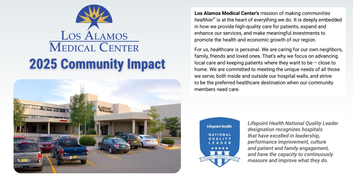 Los Alamos Medical Center Publishes 2025 Community Benefit Report